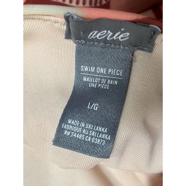 Aerie Women's‎ Pink Cut Out Halter Swimsuit One Piece Size Large - Image 3