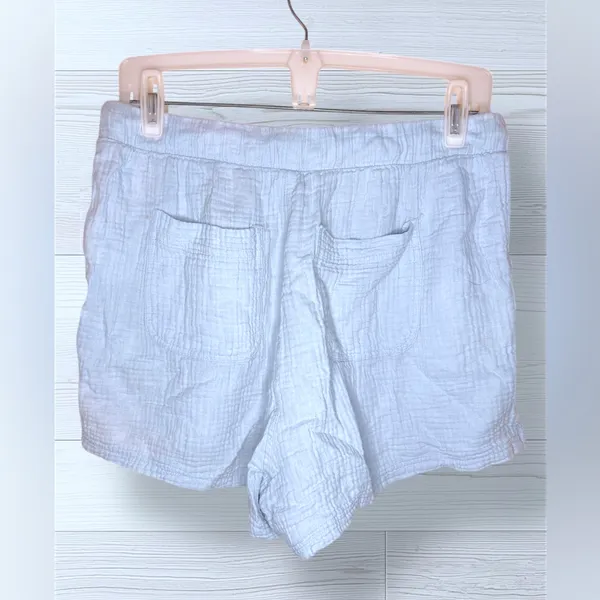 CALVIN KLEIN Women’s Casual Flowy Baby Blue Shorts - Image 3