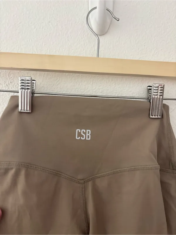 CSB x Isabelle Mathers tan freedom leggings - Image 4