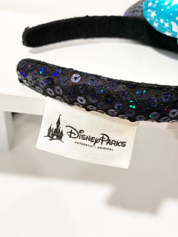 Disney Parks Walt Disney World Minnie Mouse Sorceror Moon Star Sequin Bow Ears - Image 4