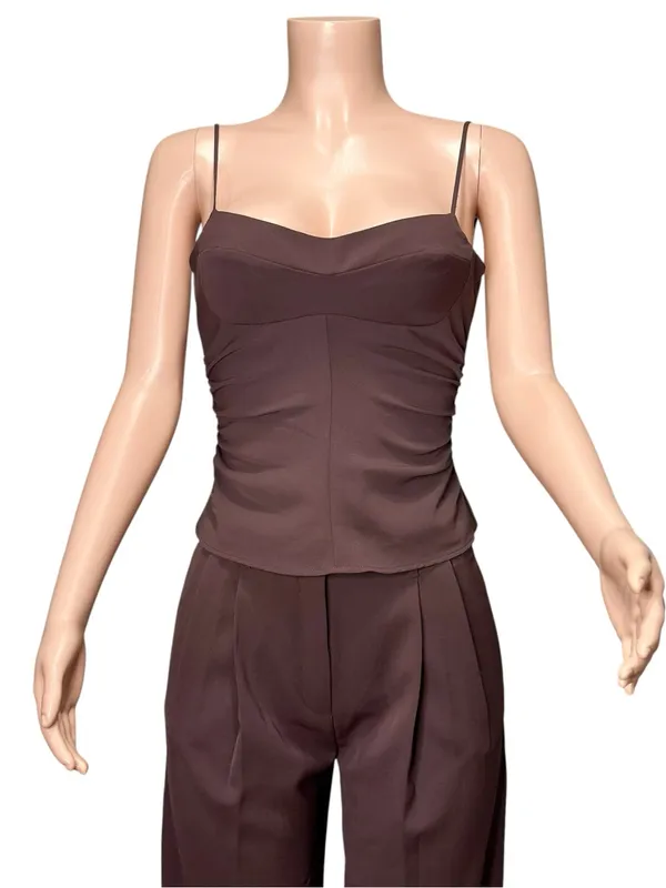 KOOKAÏ Opal Cinch Top, Mahogany, FR32/US0 - Image 4