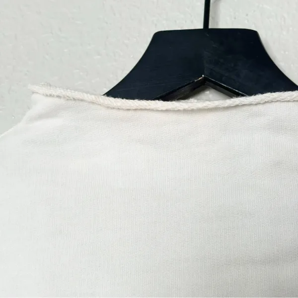 Madewell Sweatshirt Long-Sleeve Funnel-Neck Parchment Relaxed Size XS‎ - Image 10