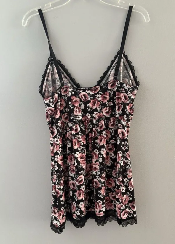 Marilyn Monroe Babydoll Top Large Floral Fairy Y2K Lace Cami Coquette Feminine - Image 15