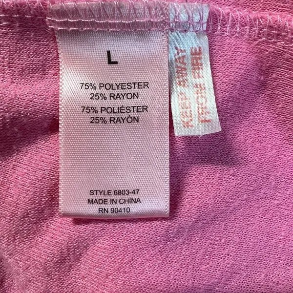 Juicy Couture Sleepwear Jogger Pants Large Pink Studded‎ Drawstring Lounge - Image 8