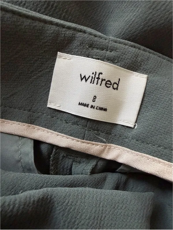 Aritzia Wilfred Jallade High Waisted Tie Front Belted Ankle Pants Size 8 - Image 6