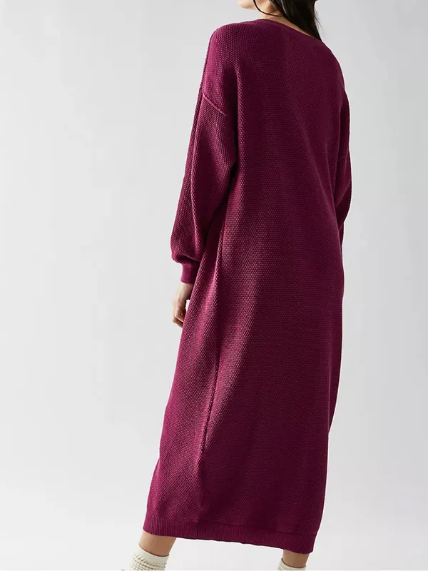 Free People FP Beach Hailee Sweater Midi Maxi Dress in Mulberry Small - Image 2