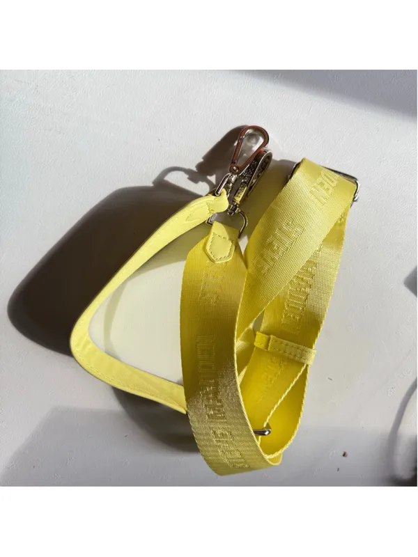 Steve Madden Neon Yellow Logo Guitar Crossbody Replacement Strap – Adjustable Si - Image 2