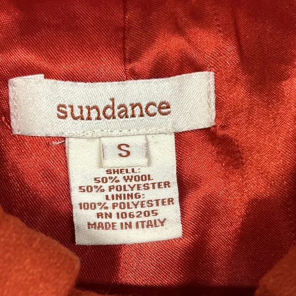 Sundance Wool Coat Womens Small Short Double Breasted Peacoat Jacket Lined - Image 3