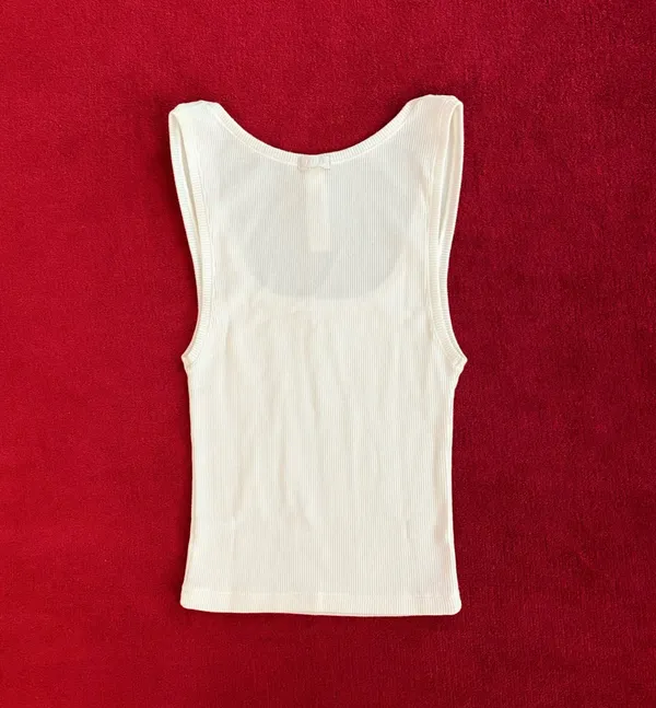 SKIMS cotton rib tank in marble size XS - Image 2