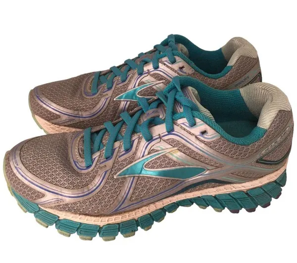 Brooks Adrenaline GTS 16 Womens Running Lace Up 1202031B170 Silver Blue 7.5 - Image 6