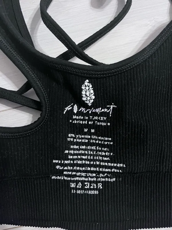 FP Movement Free Throw Black Strappy Bra - Image 5