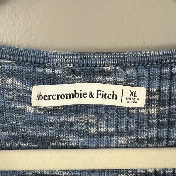 Abercrombie & Fitch NWT blue knit O-Ring Cutout Sweater Bodysuit size XL - Image 2