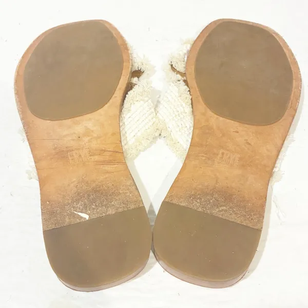 Frye Hayley Frayed Slides Sandals‎ Womens Size 7 - Image 5