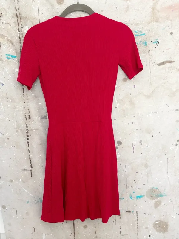 Reformation Rails Cardinal Mini Dress - Image 5