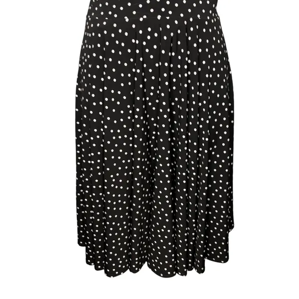 White House Black Market Convertible‎ Dress Women 0 Black Polka Dot Genius Retro - Image 10