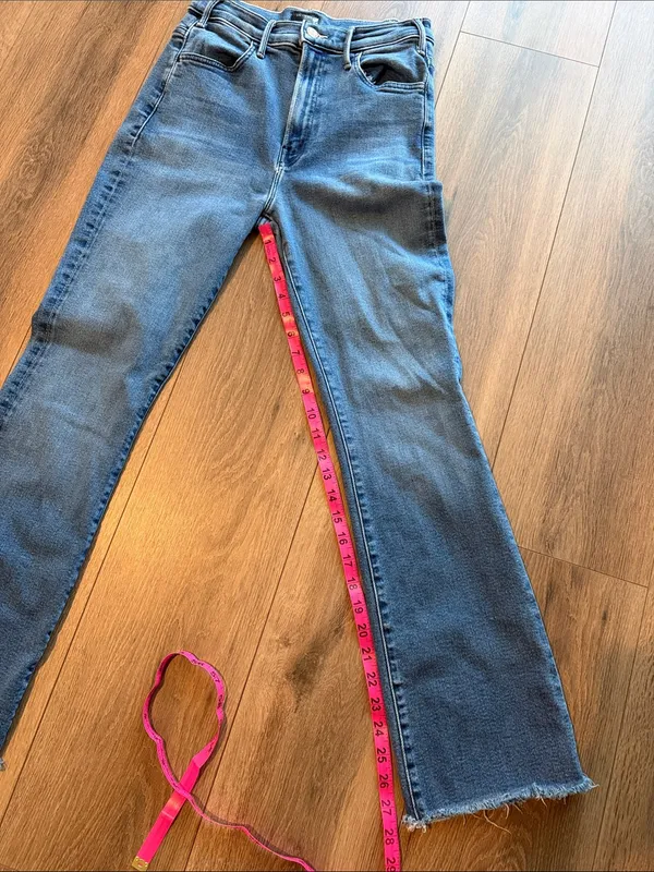 MOTHER The Hustler Flood Fray Jeans- size 27 - Image 6