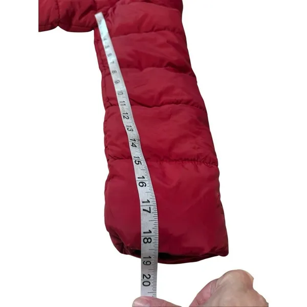 Red Marine Long Red Puffer Jacket Sz XL NWT - Image 8