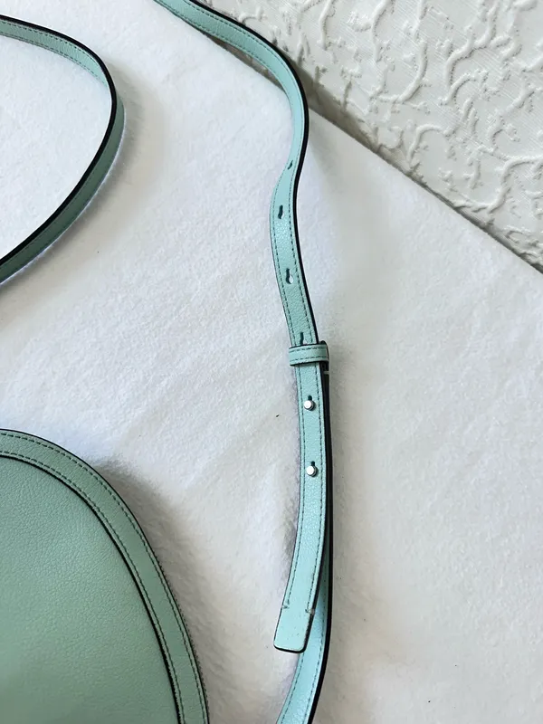 Kate Spade Perry Mint Green Saffiano Leather Small Dome Crossbody Purse Classic - Image 8