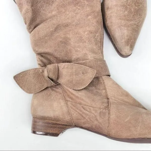 BRUNO MENEGATTI‎ Soft Leather Brown Boots 7 Tan - Image 6