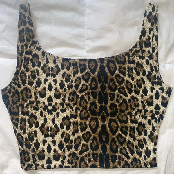 Cheetah Print Crop Top Multi Size XS - Image 2