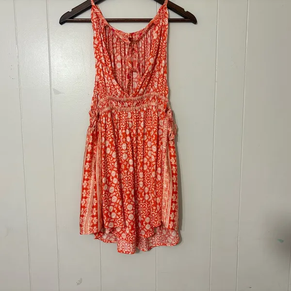 Free People Midsummers Day Tunic Cayenne Boho Print Size S – Flowy & Feminine - Image 9
