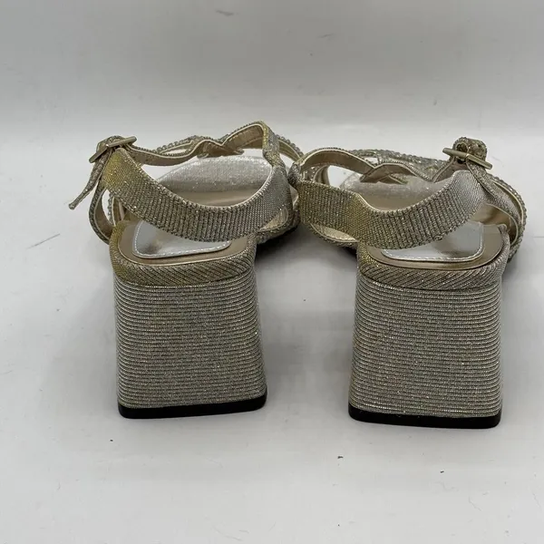 David Tate Refined Sandal Silver Size Womens 7.5 W‎ - Image 3