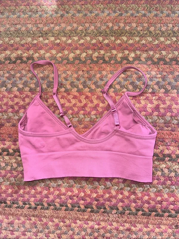 LULULEMON DUSTY ROSE PINK EBB TO STREET seamless SPORTS BRA - Image 2