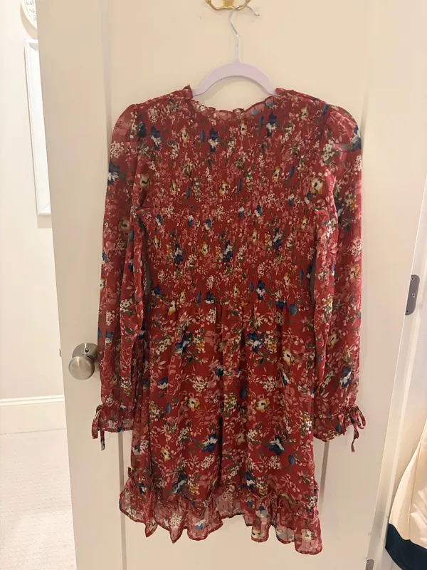Boutique Mini Long Sleeve Dress - Image 2