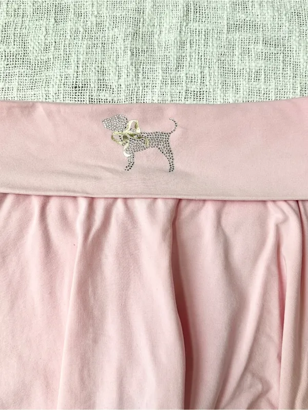 Victoria's Secret PINK x LoveShackFancy Foldover Mini Skirt 🎀 Size Small - Image 3