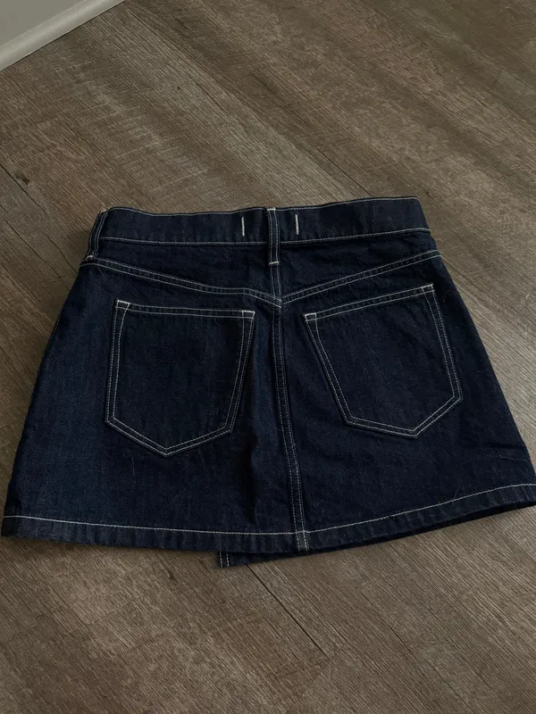 Abercrombie Dark Denim Skirt - Image 3
