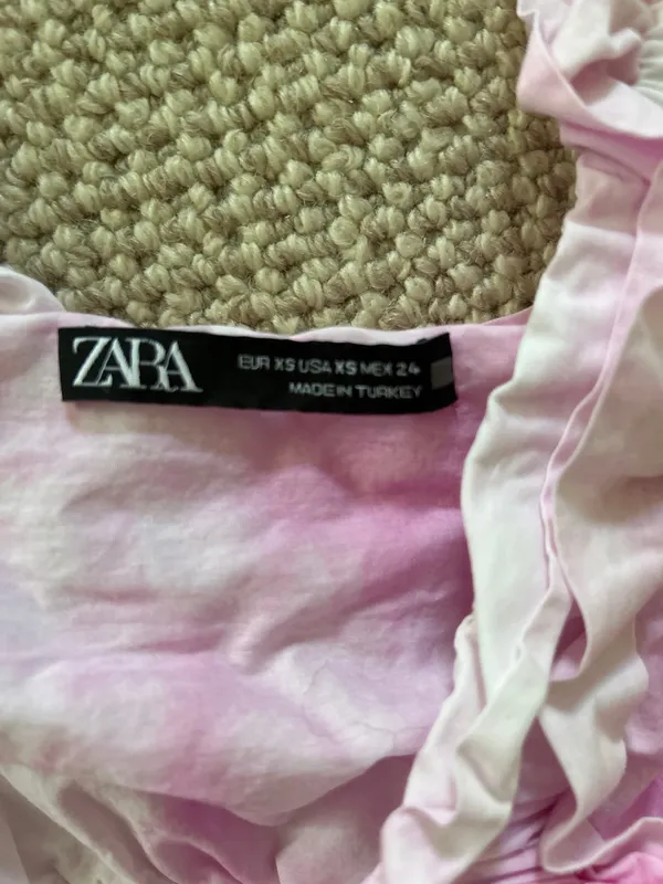 ZARA Pink Tie-Dye Tank Top - Image 3