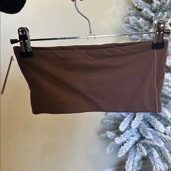 NWT Skims Fits Everybody Bandeau Crop Cocoa Brown‎ Size XS - Image 4