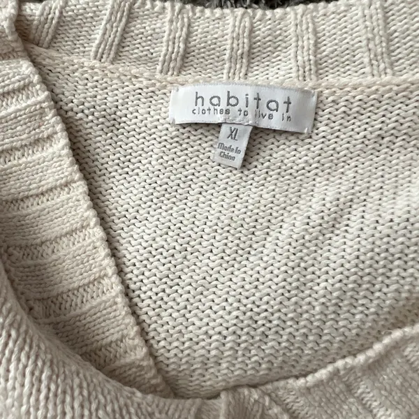 Habitat Cozy Cream Sweater size‎ xl - Image 8