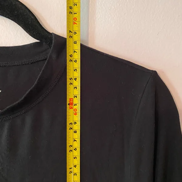 Aday Black Essentialist Short Sleeve T-Shirt Stretchy Oversized Women size Small - Image 9