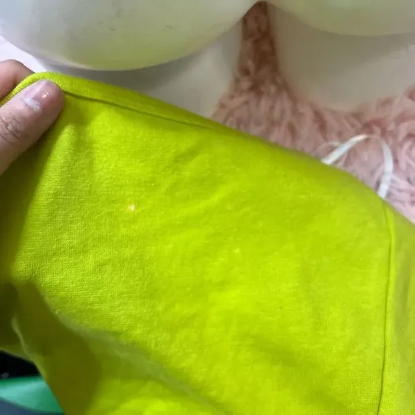 BeWare Lime Green Halter Top Womens Size Large L Vintage Y2K Made in USA Solid C - Image 5