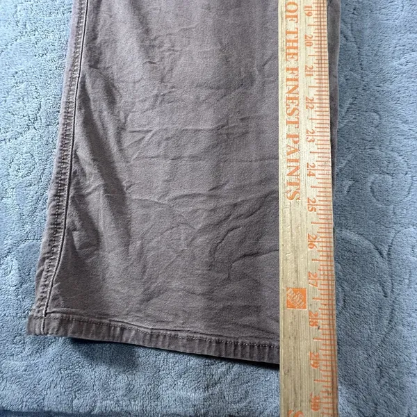 American Eagle Stovepipe Wide Leg Pants Womens 10 Stretch Waist Buckles Brown - Image 8