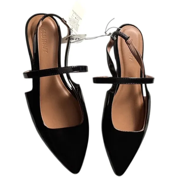 Old Navy Slingback Blackjack Patent Women's Pointed Shoes Sz 6 NWT - Image 3