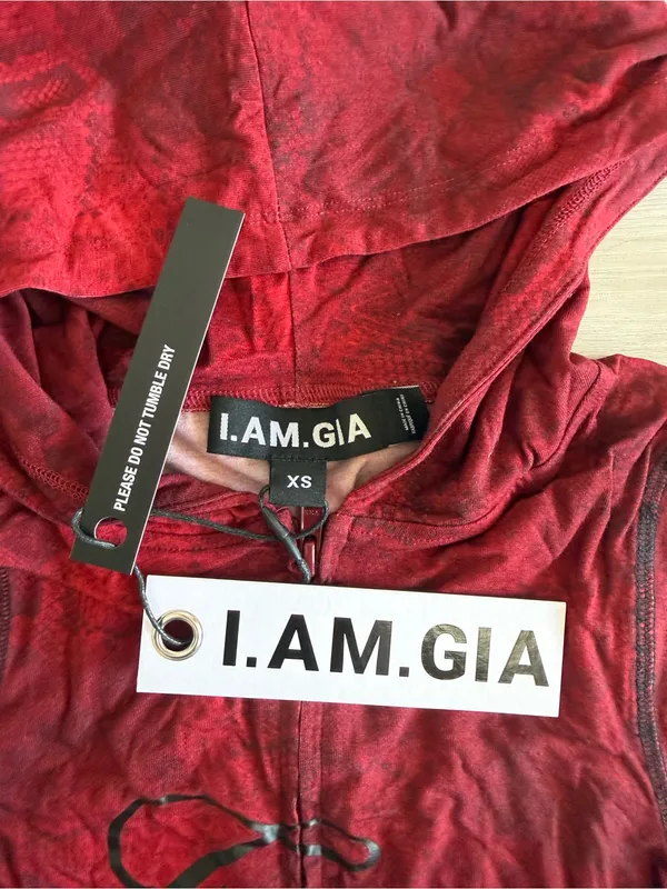 I.AM.GIA Blare Hoodie Red XS NWT IN PACKAGE - Image 10