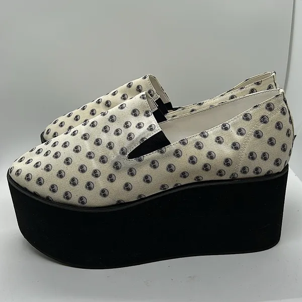 Omighty Cream Alien Platform Heels Shoes **Size 39/US Size 9** 👽👽 - Image 7
