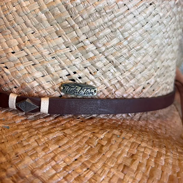 New w/tag Tidal Tom Straw Cowboy Hat, M/L - Image 11
