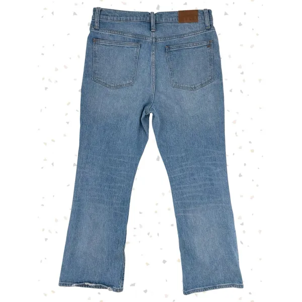 Madewell Cali Demi-Boot Blue Jeans Light Denim High Waisted Button Fly Size 29 - Image 2