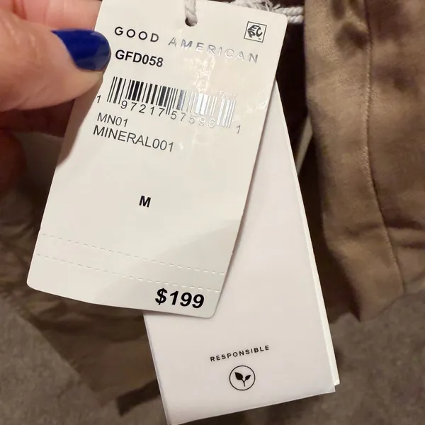 NWT Good American women's trench coat size medium oversized - Image 9