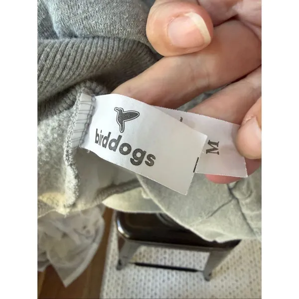Birddogs Unisex Hoodie Grey Logo Pullover M - Image 8