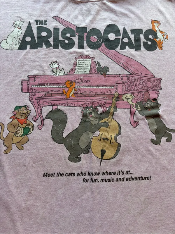 Disney Light Pink Logo Tee M - Image 3