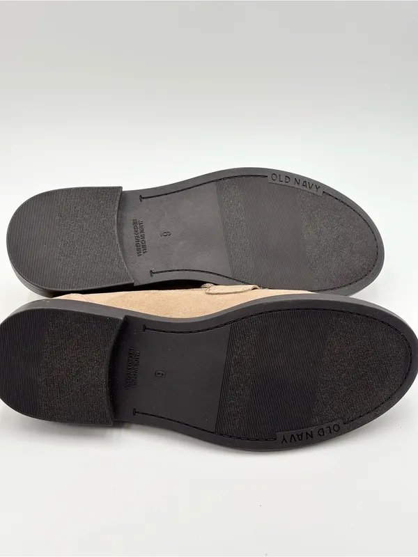 Old Navy Women's Suede Penny Loafers in Taupe‎ Size 6 - Image 11