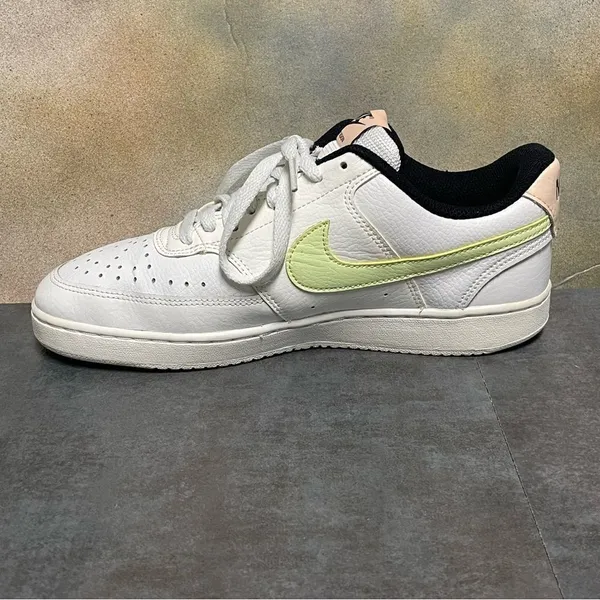 Nike Court Vision White/Green Women's Leather Tennis Shoes Size 9 - Image 11