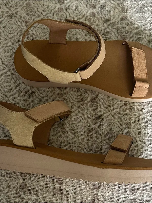 Madewell The Maggie Sandal In Colorblock - Image 3