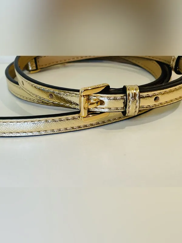Michael Kors Metallic Gold Crossbody Strap Replacement - Image 7