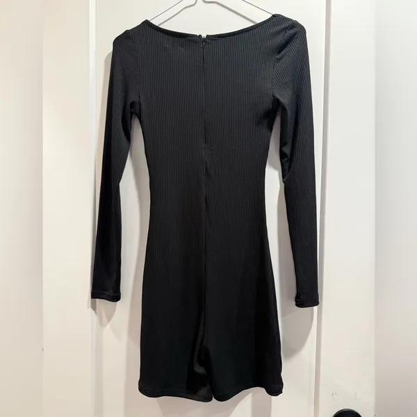 Princess Polly Sara Romper Black Tall Size 2‎ - Image 4
