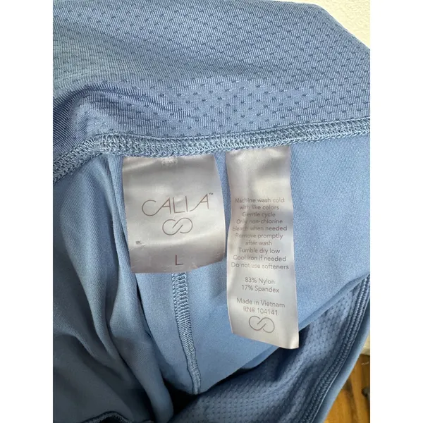 CALIA by Carrie Underwood Women Blue High Rise Athletic Bike Shorts Size L - Image 3